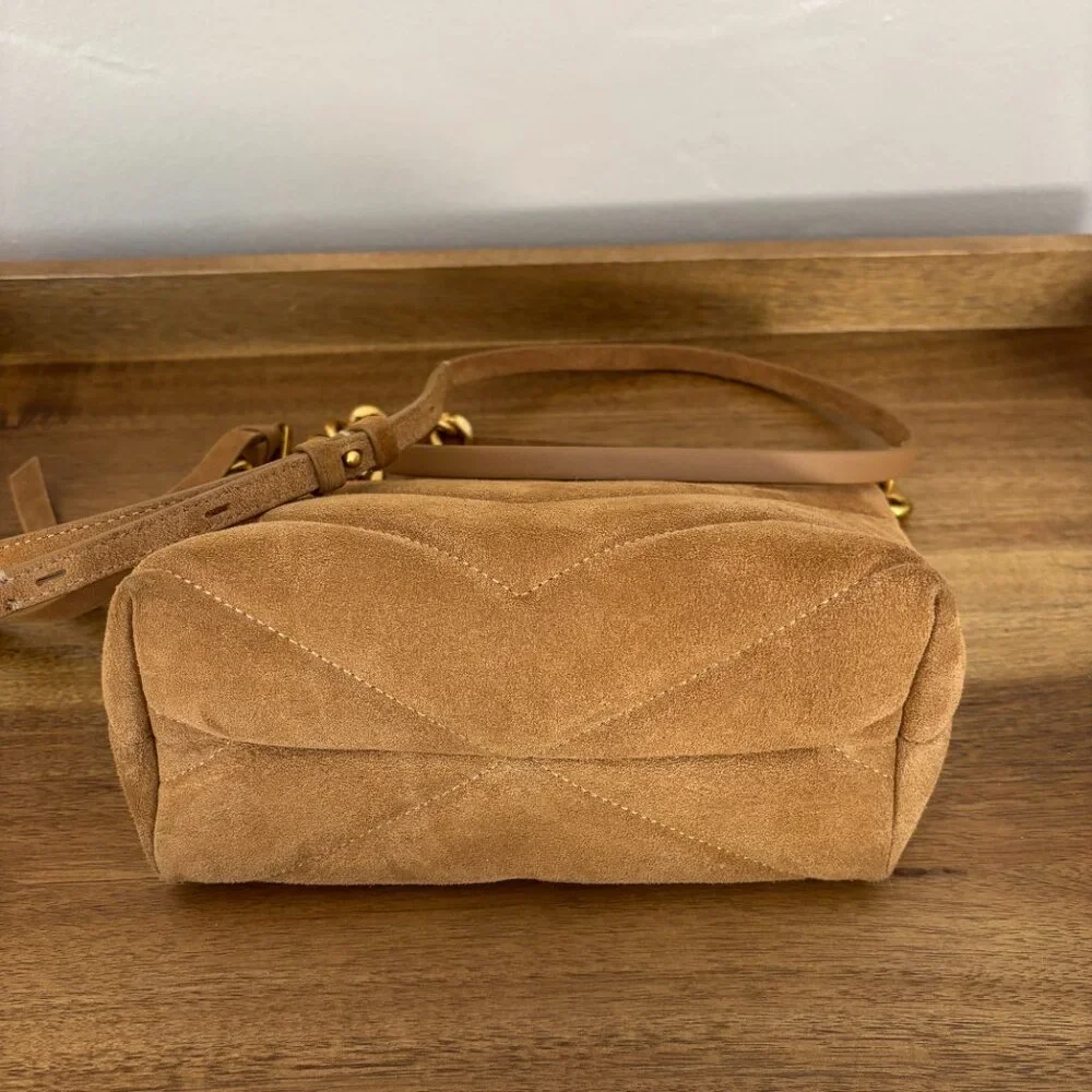 Rebecca Minkoff Tan Crossbody Bag with Gold Chain - Picture 7 of 15